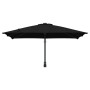 Parasol de jardín Negro y Negro 248.5 x 247.5 x 160 cm