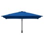 Parasol de jardín Azul y Negro 248.5 x 247.5 x 160 cm