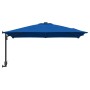 Parasol de jardín Azul y Negro 248.5 x 247.5 x 160 cm