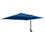 Parasol de jardín Azul y Negro 248.5 x 247.5 x 160 cm
