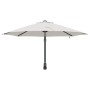Parasol de jardín Manual Beige y Negro 248 x 248 x 148 cm