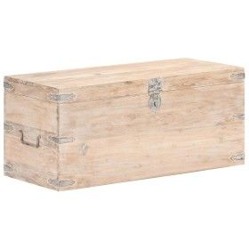 Baúl de madera maciza de acacia 90x40x40 cm de vidaXL, Baúles de almacenamiento - Ref: Foro24-289642, Precio: 256,39 €, Descu...