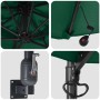 Parasol de jardín Manual Verde y Negro 248 x 248 x 148 cm