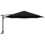 Parasol de jardín Manual Negro y Negro 248 x 248 x 148 cm