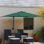 Parasol de jardín Verde 248.5 x 247.5 x 160 cm tela