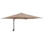 Parasol de jardín Taupé 248.5 x 247.5 x 160 cm tela