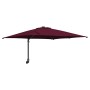 Parasol de jardín Rojo burdeos 248.5 x 247.5 x 160 cm tela