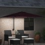 Parasol de jardín Rojo burdeos 248.5 x 247.5 x 160 cm tela