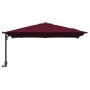 Parasol de jardín Rojo burdeos 248.5 x 247.5 x 160 cm tela