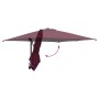 Parasol de jardín Rojo burdeos 248.5 x 247.5 x 160 cm tela