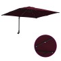 Parasol de jardín Rojo burdeos 248.5 x 247.5 x 160 cm tela