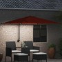 Parasol de jardín Terracota 248.5 x 247.5 x 160 cm tela