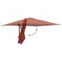 Parasol de jardín Terracota 248.5 x 247.5 x 160 cm tela