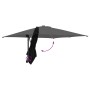 Parasol de jardín Negro 248.5 x 247.5 x 160 cm tela