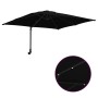 Parasol de jardín Negro 248.5 x 247.5 x 160 cm tela