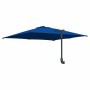 Parasol de jardín Azul azur 248.5 x 247.5 x 160 cm tela