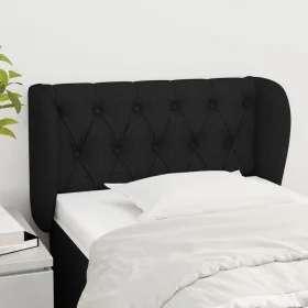 Black fabric headboard 83x23x78/88 cm by vidaXL, Headboards and footboards - Ref: Foro24-3117456, Price: 51,50 €, Discount: %