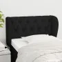 Cabecero de tela negro 83x23x78/88 cm de vidaXL, Cabeceros y pies de cama - Ref: Foro24-3117456, Precio: 51,50 €, Descuento: %