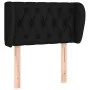 Cabecero de tela negro 83x23x78/88 cm de vidaXL, Cabeceros y pies de cama - Ref: Foro24-3117456, Precio: 51,50 €, Descuento: %