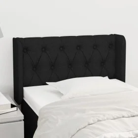 Kopfteil aus schwarzem Stoff, 83 x 16 x 78/88 cm von vidaXL, Kopf- und Fußteile - Ref: Foro24-3119080, Preis: 44,04 €, Rabatt: %