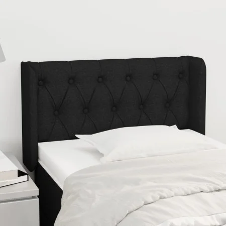 Black fabric headboard 83x16x78/88 cm by vidaXL, Headboards and footboards - Ref: Foro24-3119080, Price: 44,03 €, Discount: %