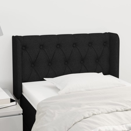Kopfteil aus schwarzem Stoff, 83 x 16 x 78/88 cm von vidaXL, Kopf- und Fußteile - Ref: Foro24-3119080, Preis: 44,58 €, Rabatt: %