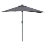Parasol de jardín Antracita 294 x 150 x 223 cm tela