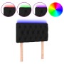 Black fabric headboard with LED 80x7x78/88 cm by vidaXL, Headboards and footboards - Ref: Foro24-3121924, Price: 41,88 €, Dis...