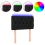 Black fabric headboard with LED 80x7x78/88 cm by vidaXL, Headboards and footboards - Ref: Foro24-3121924, Price: 43,89 €, Dis...
