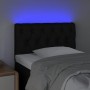Kopfteil aus schwarzem Stoff mit LED 80x7x78/88 cm von vidaXL, Kopf- und Fußteile - Ref: Foro24-3121924, Preis: 41,88 €, Raba...