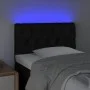 Kopfteil aus schwarzem Stoff mit LED 80x7x78/88 cm von vidaXL, Kopf- und Fußteile - Ref: Foro24-3121924, Preis: 43,89 €, Raba...