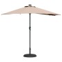 Parasol de jardín Taupé 294 x 150 x 223 cm tela