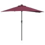 Parasol de jardín Rojo burdeos 294 x 150 x 223 cm tela