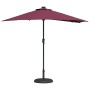 Parasol de jardín Rojo burdeos 294 x 150 x 223 cm tela
