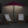 Parasol de jardín Rojo burdeos 294 x 150 x 223 cm tela
