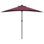 Parasol de jardín Rojo burdeos 294 x 150 x 223 cm tela