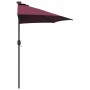 Parasol de jardín Rojo burdeos 294 x 150 x 223 cm tela
