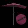 Parasol de jardín Rojo burdeos 294 x 150 x 223 cm tela