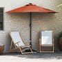 Parasol de jardín Terracota 294 x 150 x 223 cm tela