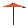 Parasol de jardín Terracota 294 x 150 x 223 cm tela