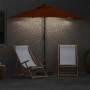 Parasol de jardín Terracota 294 x 150 x 223 cm tela