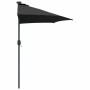 Parasol de jardín Negro 294 x 150 x 223 cm tela