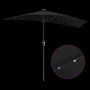 Parasol de jardín Negro 294 x 150 x 223 cm tela