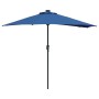 Parasol de jardín Azul 294 x 150 x 223 cm tela