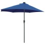Parasol de jardín Azul 294 x 150 x 223 cm tela