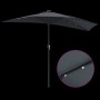 Parasol de jardín Antracita 294 x 150 x 224 cm tela