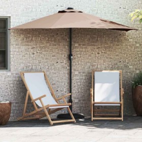 Parasol de jardín Taupé 294 x 150 x 224 cm tela