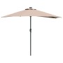 Parasol de jardín Taupé 294 x 150 x 224 cm tela