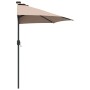 Parasol de jardín Taupé 294 x 150 x 224 cm tela