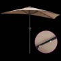 Parasol de jardín Taupé 294 x 150 x 224 cm tela
